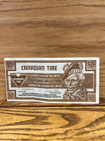 Canadian Tire Money: 50c 2006