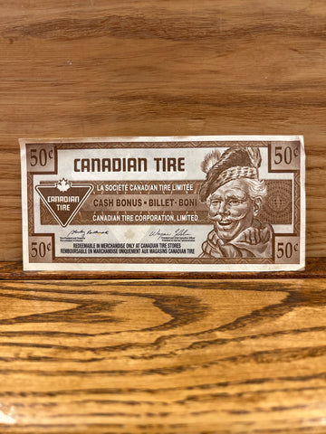 Canadian Tire Money: 50c 2003