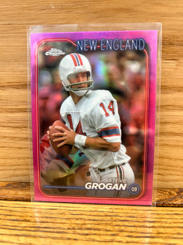 Steve Grogan(2024)Topps Chrome #132 Pink