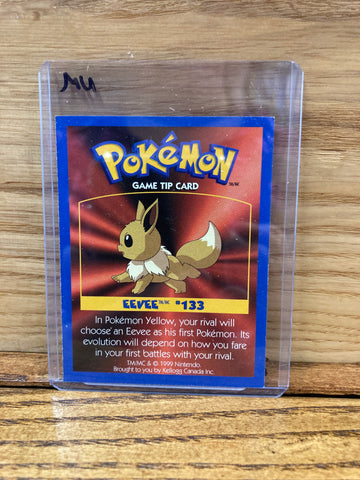 Eevee Game Tip Card
