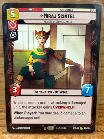 Miraj Scintel: The Weak Deserve to Kneel