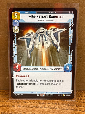 Bo-Katan's Gauntlet: Reinforce From Above