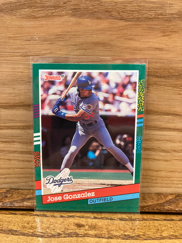Jose Gonzalez(1991) Donruss #543