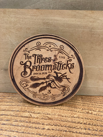 Three Broomsticks Coaster