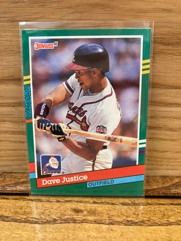 Dave Justice(1991) Donruss #548