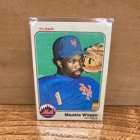 Mookie Wilson(1983) Fleer #560