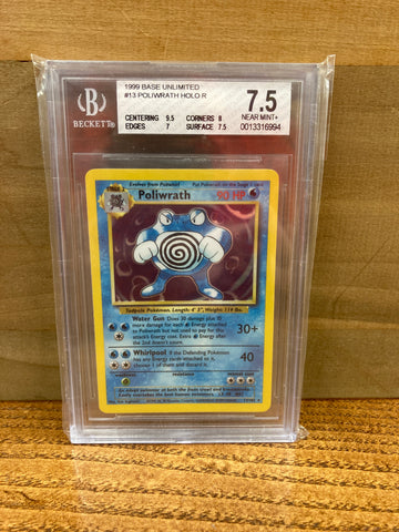 Poliwrath(Holo) BGS 7.5 Near Mint+