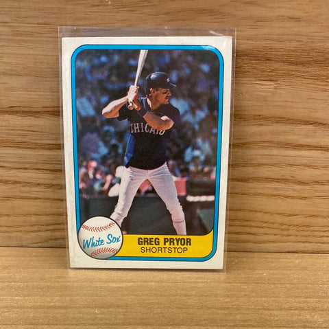Greg Pryor(1981) Fleer #359