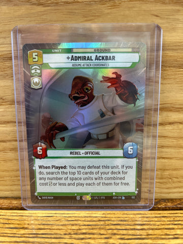 Admiral Ackbar: Assume Attack Coordinates(Hyperspace)(Foil)