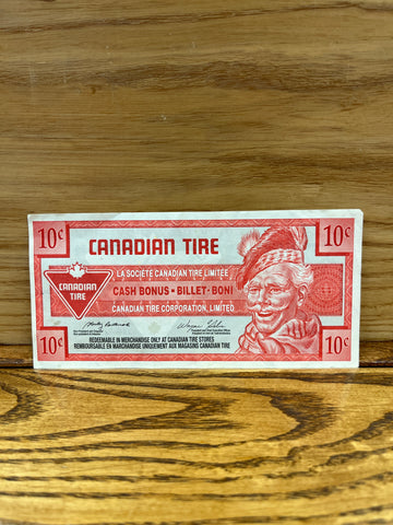Canadian Tire Money: 10c 2002