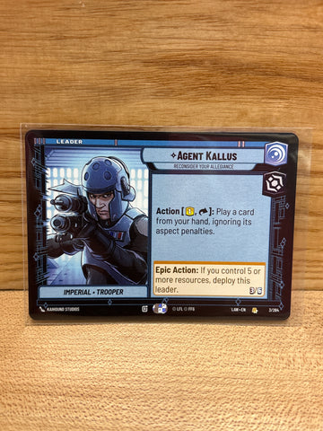 Agent Kallus: Reconsider Your Alliance