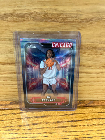 Ayo Dosunmu(2025) Topps Chrome #58 Blue Refractor