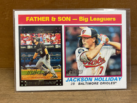 Father & Son Big Leaguers(2025)Topps Heritage #66