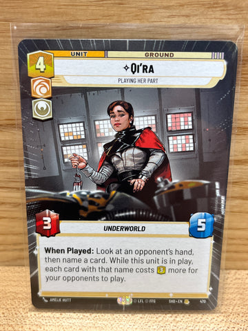 Qi'Ra: Playing Her Part(Hyperspace)