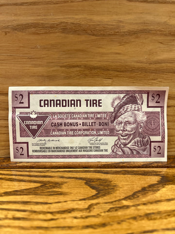 Canadian Tire Money: Two Dollar $2 2007