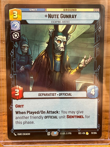 Nute Gunray: Escaping Justice