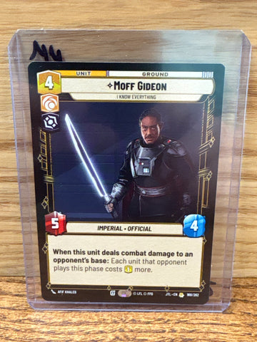 Moff Gideon: I Know Everything