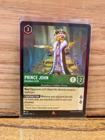 Prince John: Greediest of All