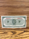 Canadian Tire Money: 5c British American Bank Note Company Limited
