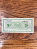 Canadian Tire Voucher 5c (1989)