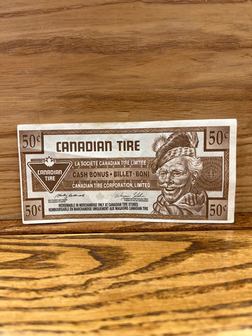 Canadian Tire Money: 50c 2004