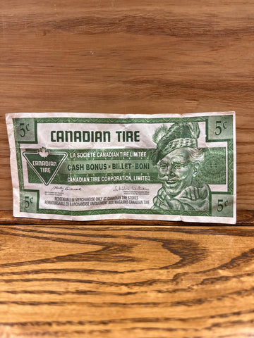 Canadian Tire Money: 5c 2009