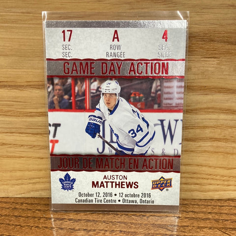Auston Matthews(2017/18) Game Day Action #GDA-4