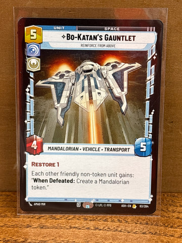 Bo-Katan's Gauntlet: Reinforce From Above
