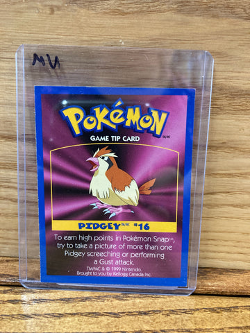 Pidgey Game Tip Card