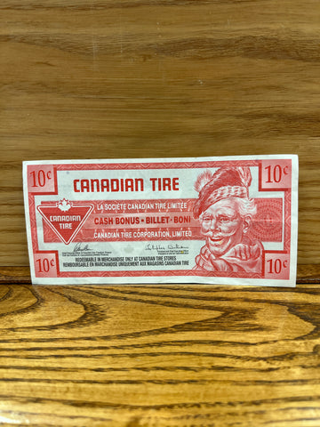 Canadian Tire Money: 10c 2018