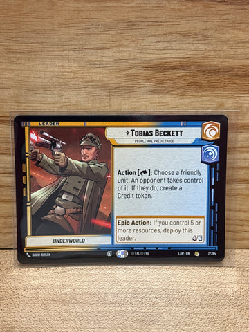 Tobias Beckett: People Are Predictable