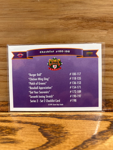 Checklist(1991) Upper Deck #198