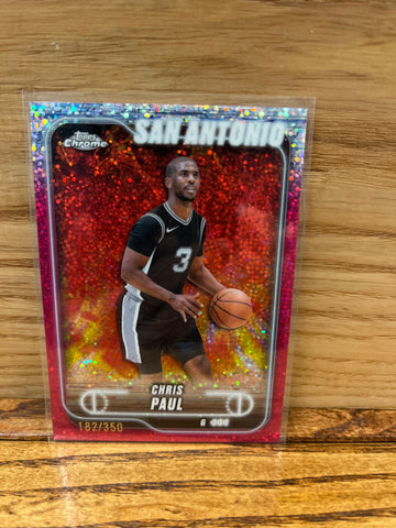 Chris Paul(2025) Topps Chrome #162 Pink Confetti Refractor