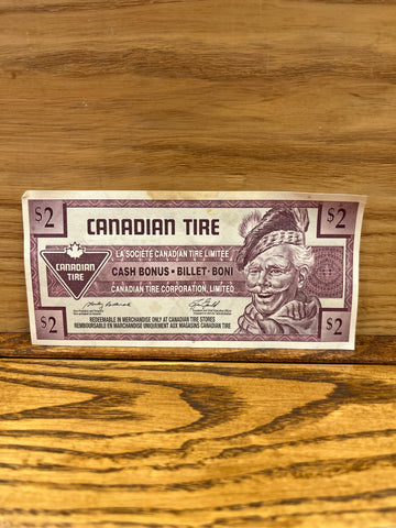 Canadian Tire Money: Two Dollar $2 2007