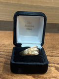 Ring: Sterling Silver, 14kt Gold Eagle over Onyx