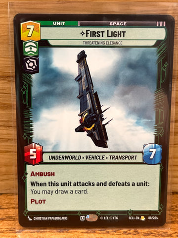 First Light: Threatening Elegance