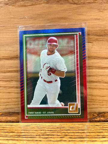 Albert Pujols(2025)Panini Donruss #6 Blue Red