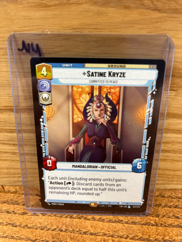 Satine Kryze:Committed to Peace