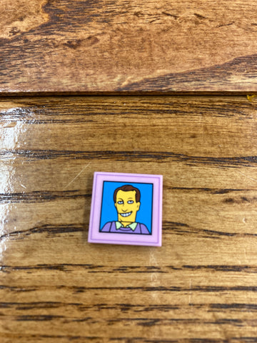 Lego Tile: Gordie How(The Simpsons)