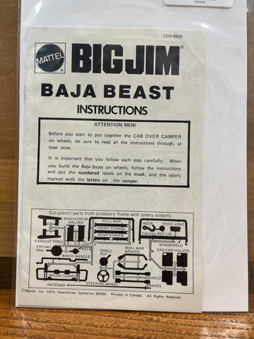 Big Jim Baja Beast Instruction Manual