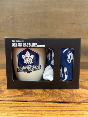 Toronto Maple Leafs Retro Diner Mug & Socks Gift Set