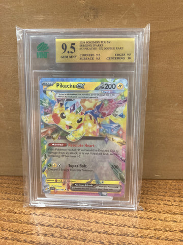 Pikachu ex: Graded MNT 9.5