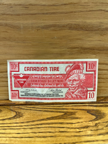 Canadian Tire Money: 10c 1996