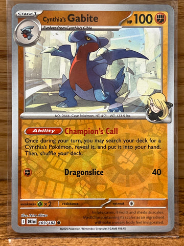 Cynthia's Gabite(Foil)