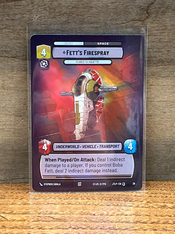 Fett's Firespray: Feared Silhouette(Foil)(WP Promo)