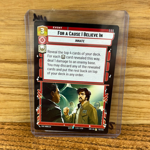 For a Cause I Believe In