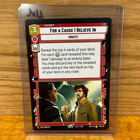 For A Cause I Believe In