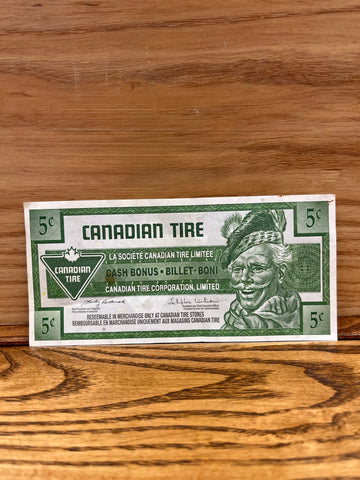 Canadian Tire Money: 5c 2009