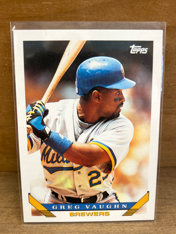 Greg Vaughn(1992) Topps #153