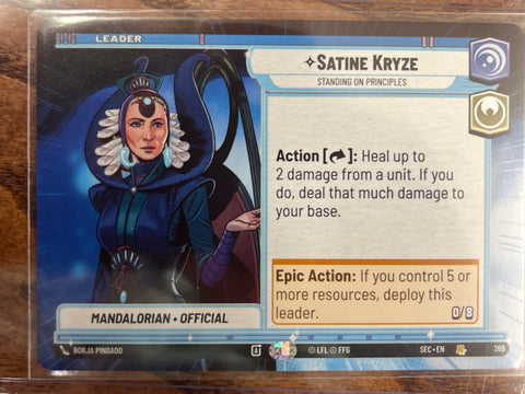 Satine Kryze: Standing On Principles(Hyperspace)